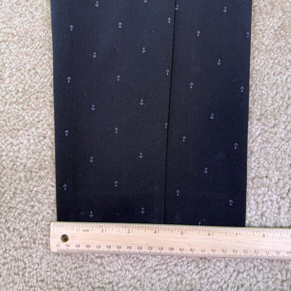 Old Navy Harper Black Anchor Mid Rise Straight Leg Capri Pants Size 8 32x25 E596 - Picture 13 of 14